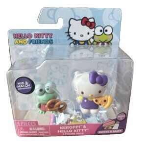 Sanrio Hello Kitty Friends Sweet Salty Keroppi Hello Kitty 2 Pack Mini Figures!!